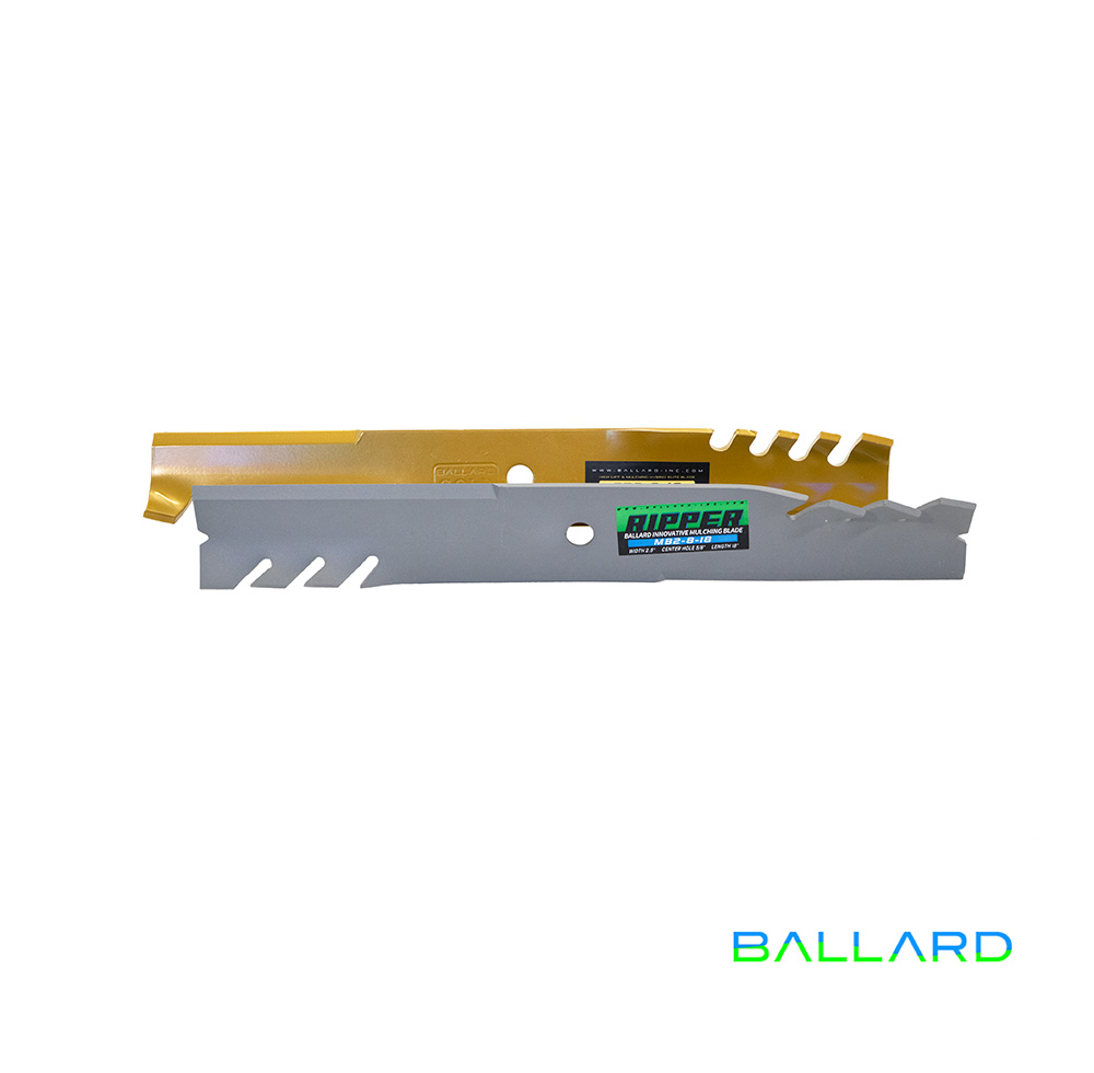 MULCHING Mower Blades: 18" Length,  2.5" Wide (Three Blade System) image number null